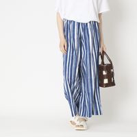 Kilka×kapuwa/風が通るカディーコットンパンツ STRIPE